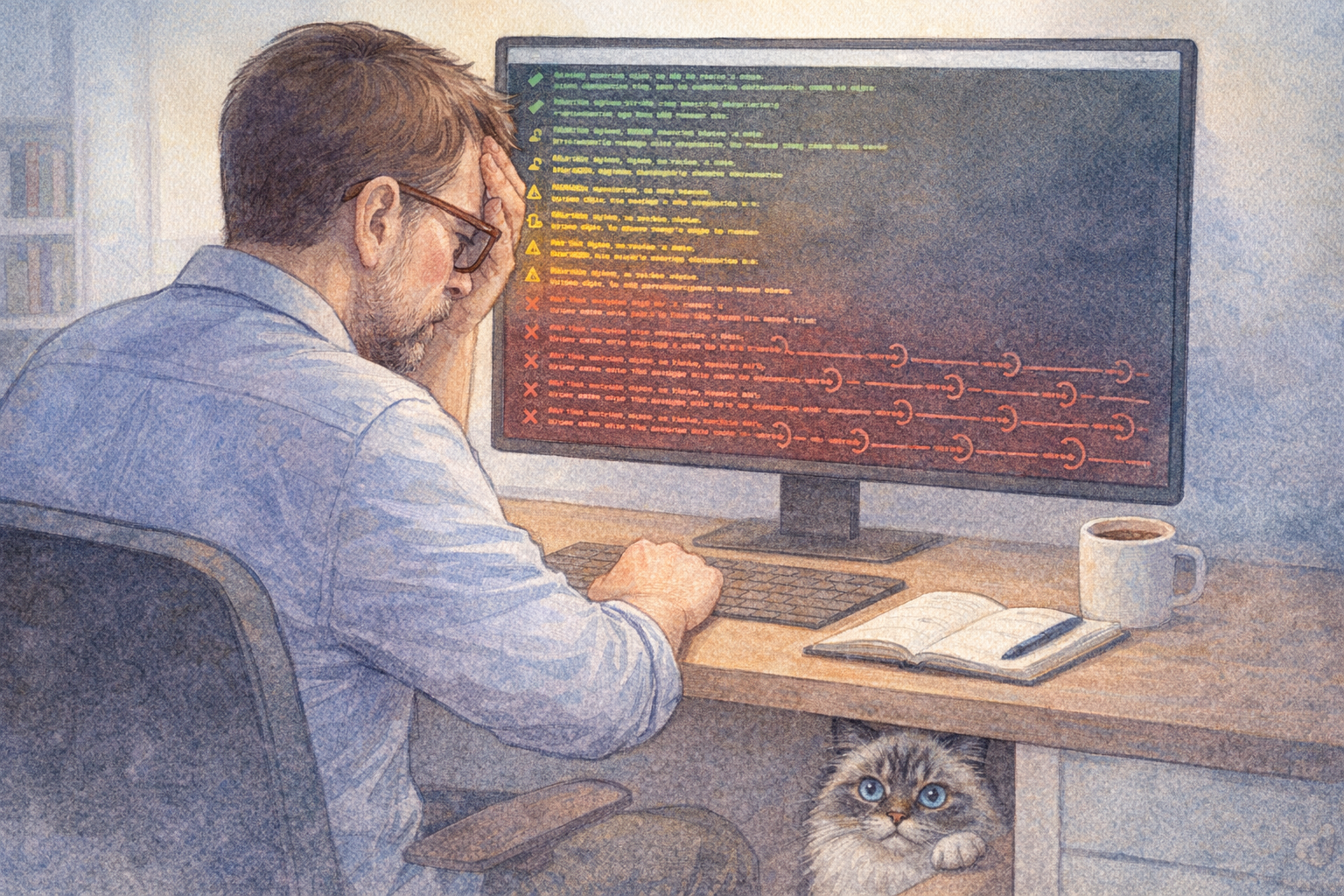 Illustration of the correction radius concept in agentic coding feedback loops