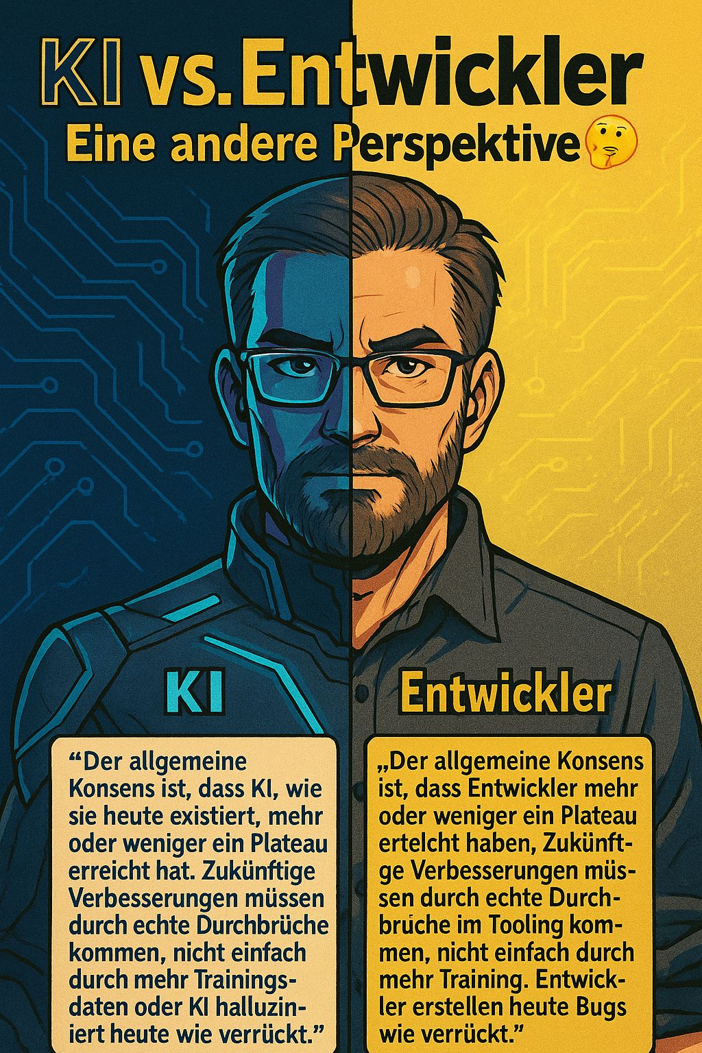 KI vs Entwickler - Unterschiedliche Maßstäbe